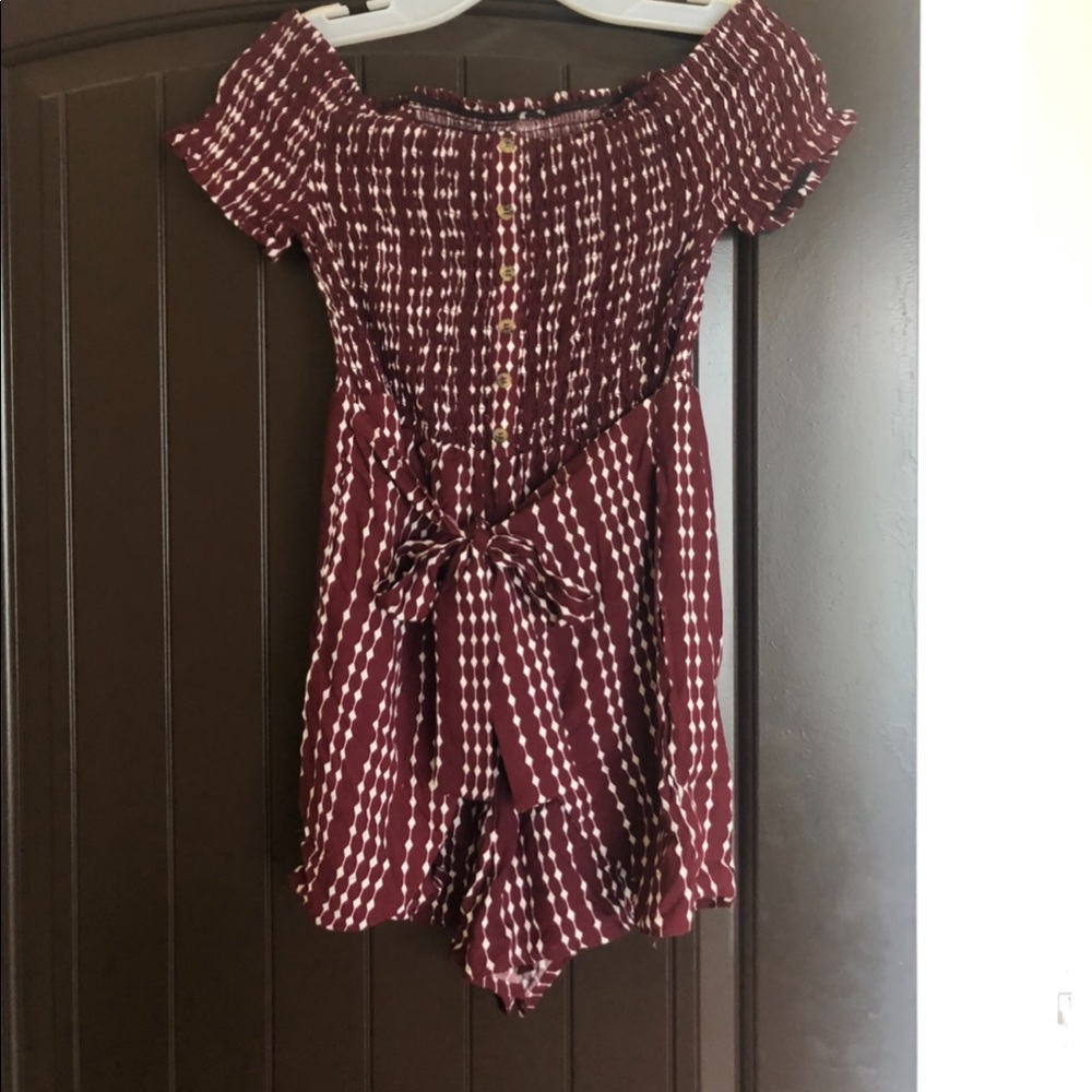 Maroon Romper